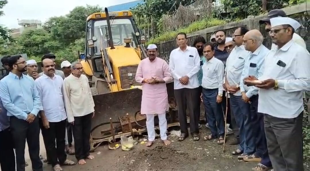 देहूरोड कॅन्टोन्मेंट बोर्डाच्या सिद्धिविनायक नगरीमध्ये महाराष्ट्र नॅचरल गॅस कामाचा शुभारंभ