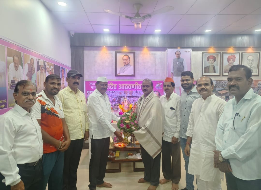 देहूरोड शहर राष्ट्रवादी काँग्रेस ,गणेशोत्सवानिमित्त  स्व. अजित पवार यांच्या आठवणींना उजाळा