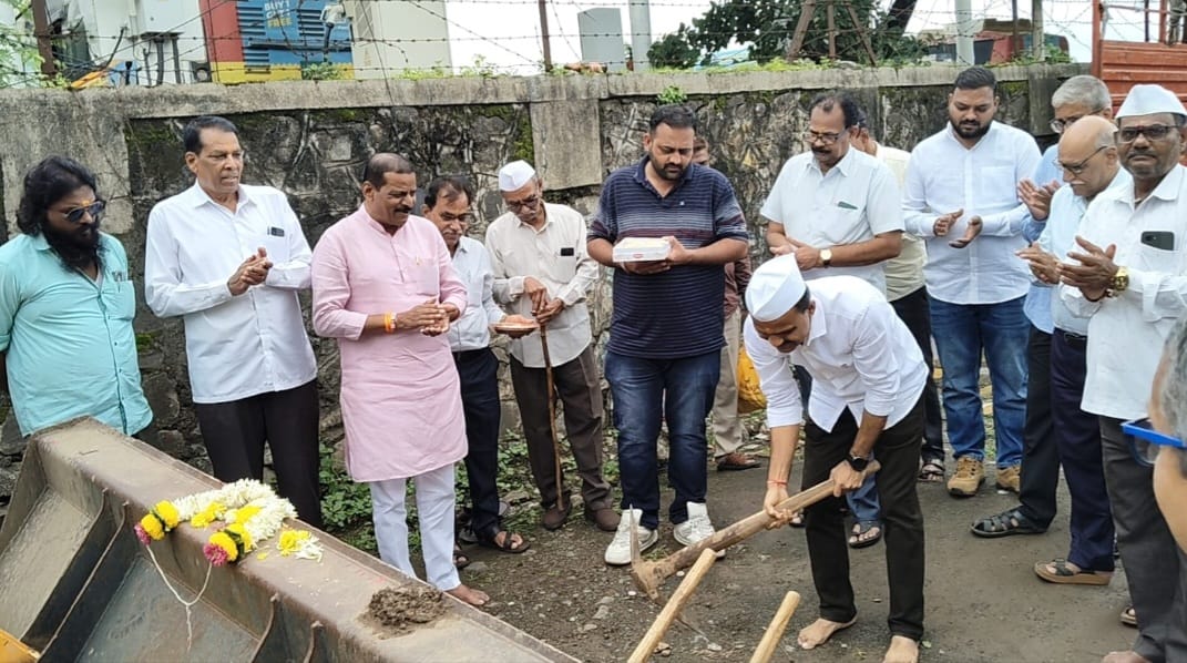 देहूरोड कॅन्टोन्मेंट बोर्डाच्या सिद्धिविनायक नगरीमध्ये महाराष्ट्र नॅचरल गॅस कामाचा शुभारंभ