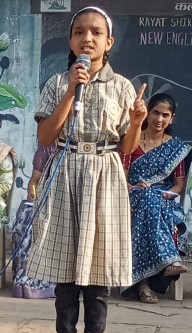 देहू गांधी जयंतीनिमित्त न्यू इंग्लिश स्कूलमध्ये विविध उपक्रमाचे आयोजन